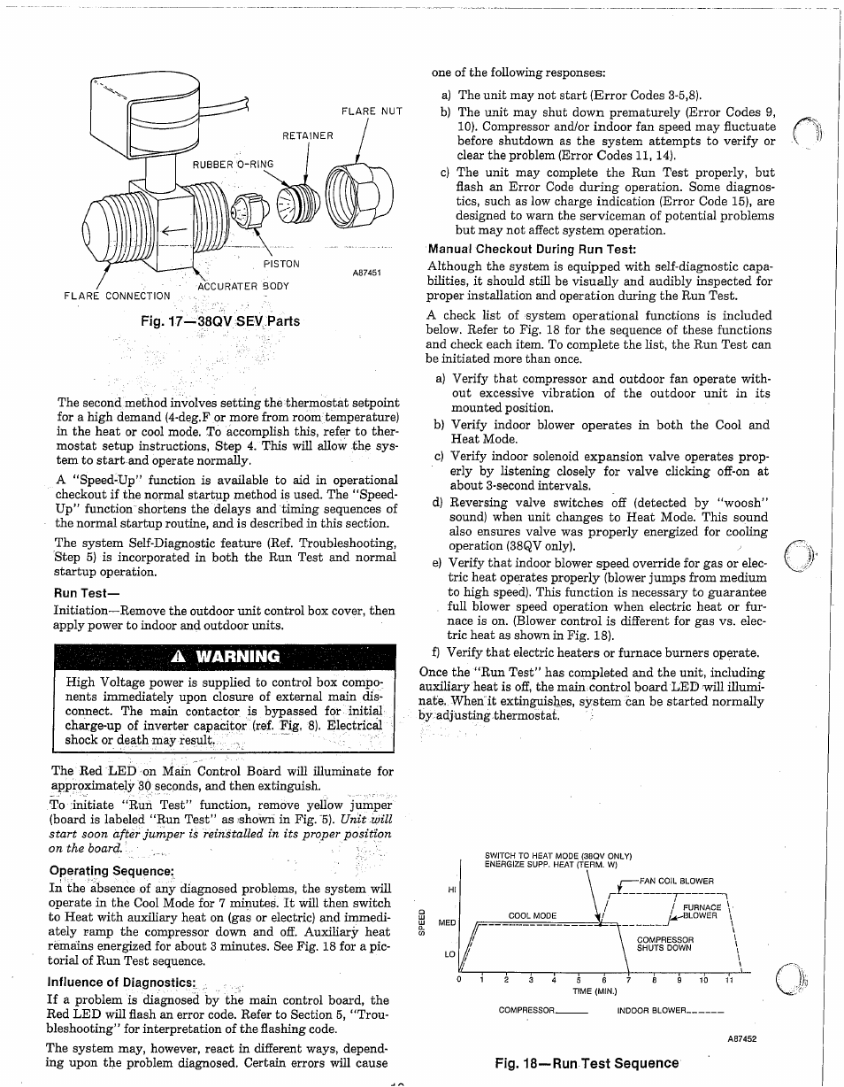 A warning | Carrier 38EV024320 User Manual | Page 10 / 52
