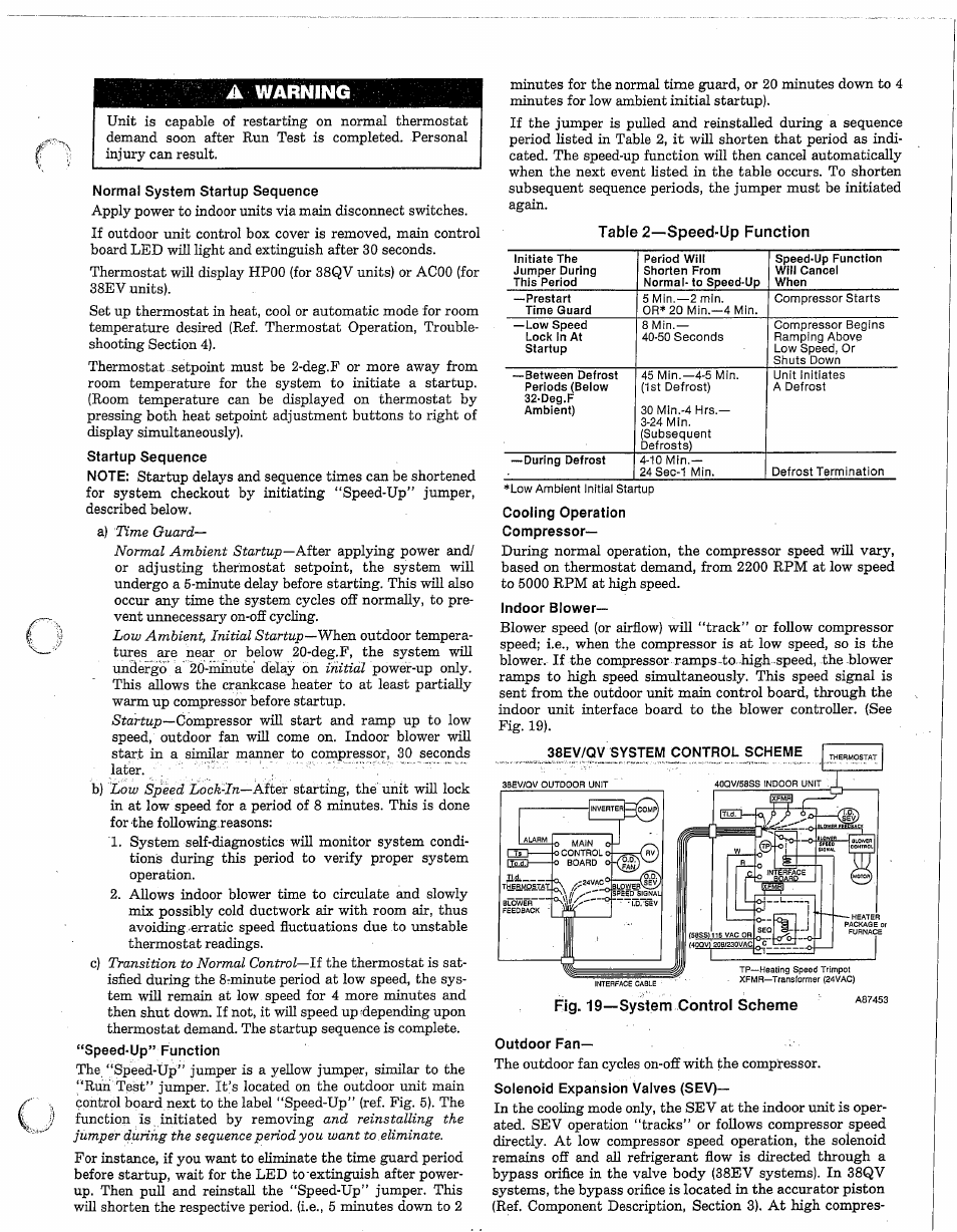 A warning | Carrier 38EV024320 User Manual | Page 11 / 52