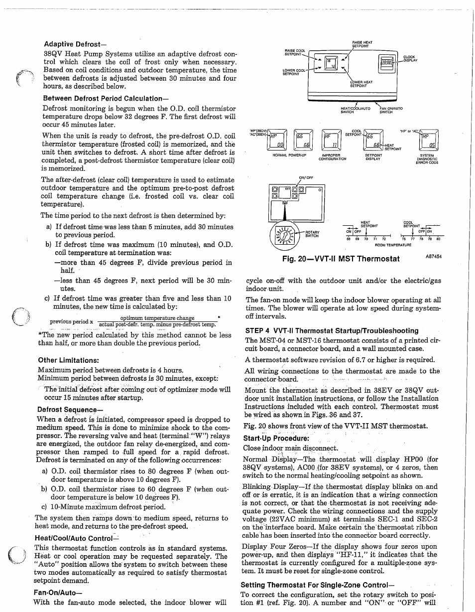 Fig. 20-vvt-ll mst thermostat | Carrier 38EV024320 User Manual | Page 13 / 52