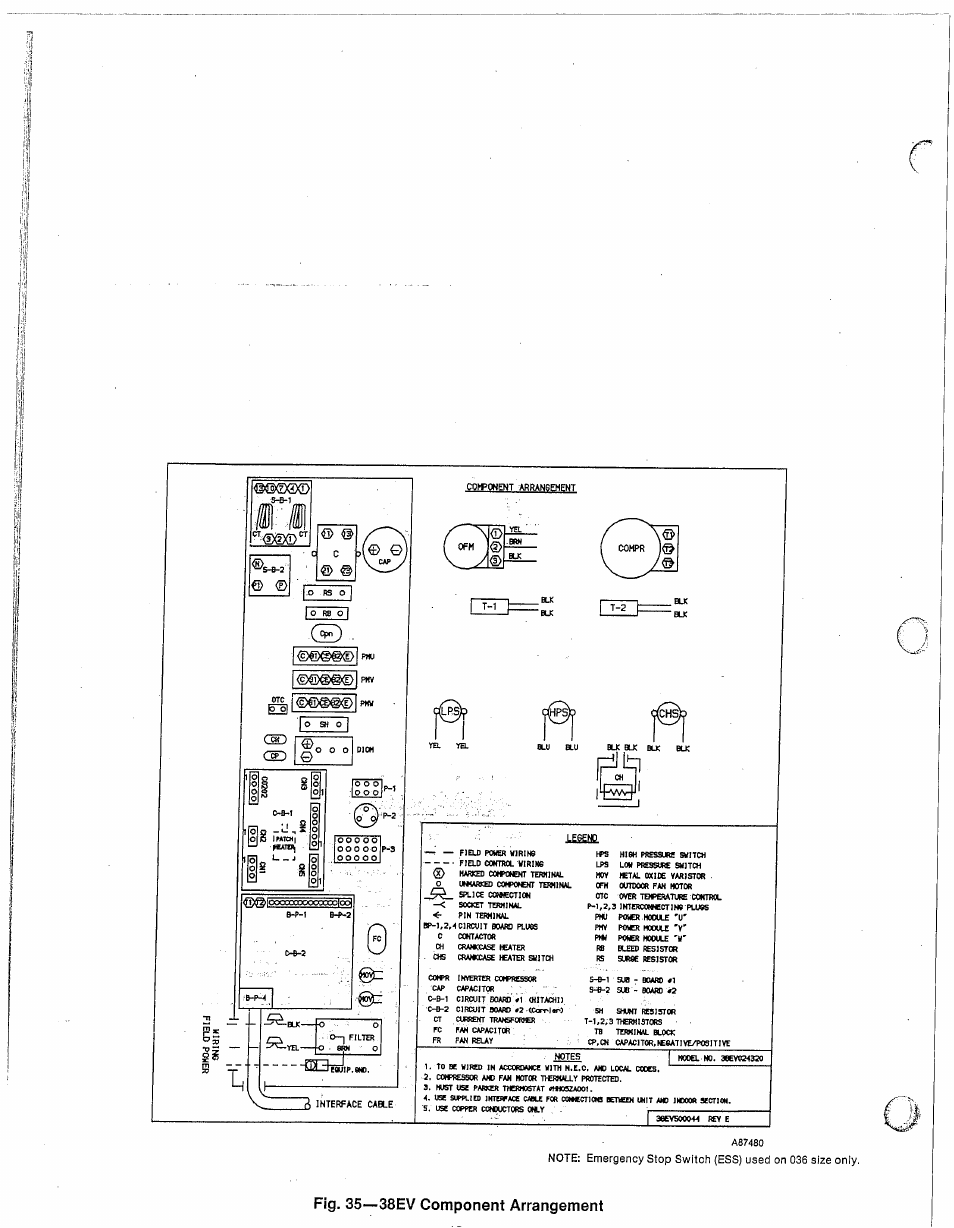 Fig. 35—38ev component arrangement | Carrier 38EV024320 User Manual | Page 46 / 52