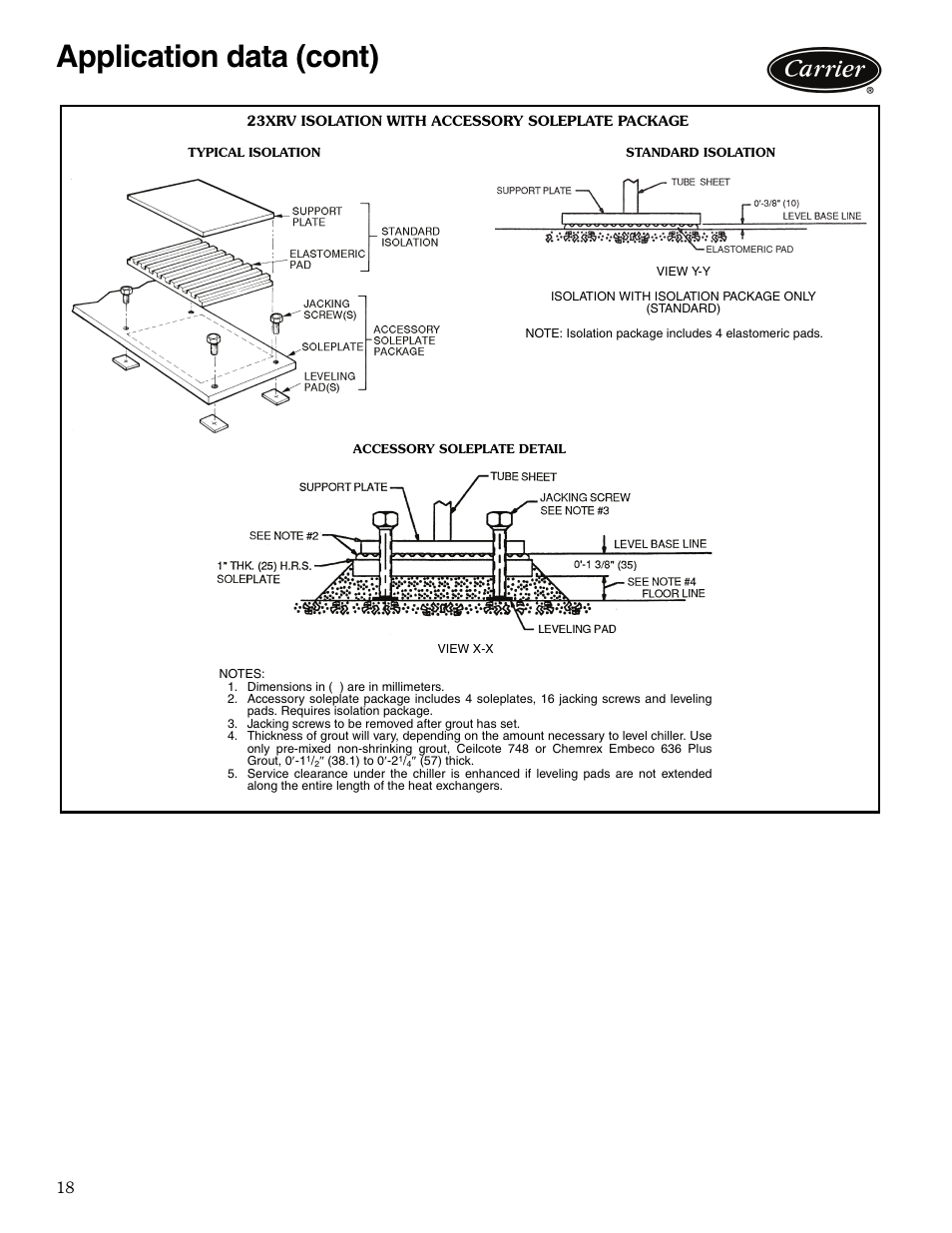 Application data (cont) | Carrier EVERGREEN 23XRV User Manual | Page 18 / 32