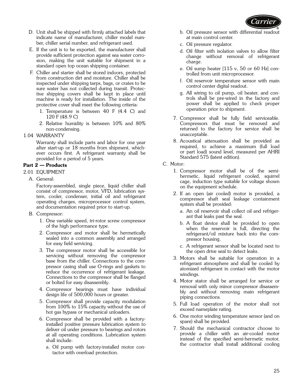 Carrier EVERGREEN 23XRV User Manual | Page 25 / 32