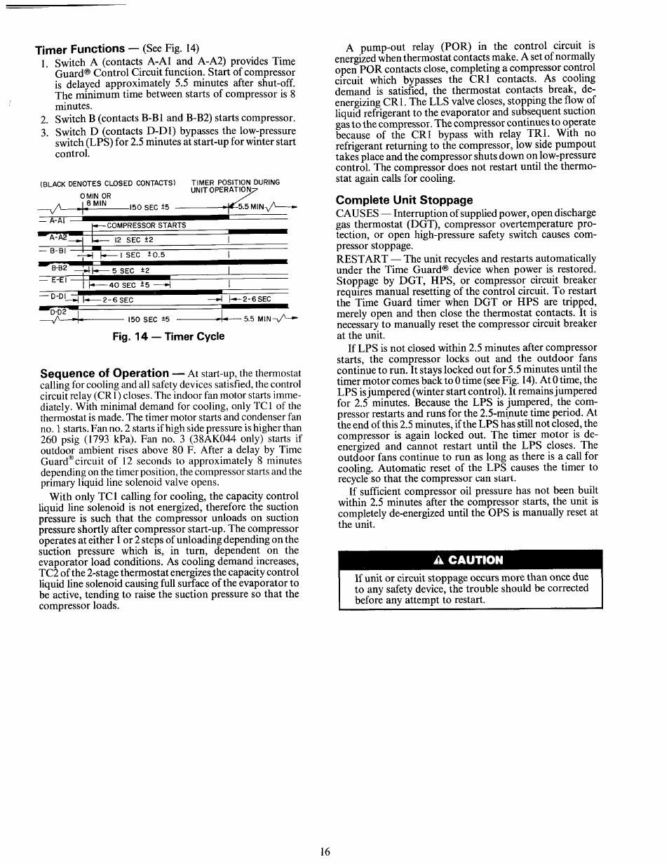 A caution | Carrier 38AK024-044 User Manual | Page 19 / 24