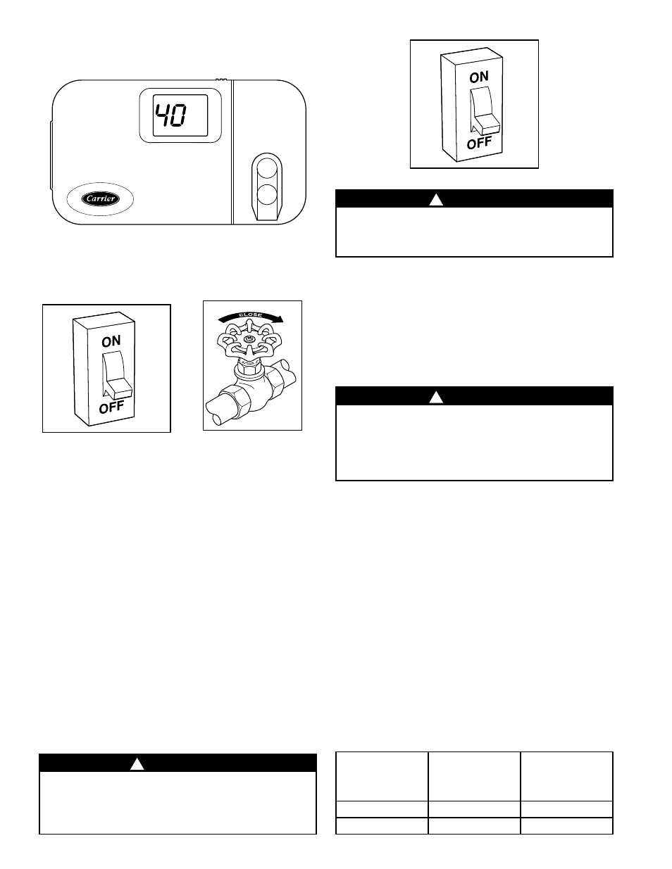 Performing routine maintenance, Filtering out trouble, Warning | Caution | Carrier 58CMA User Manual | Page 6 / 8