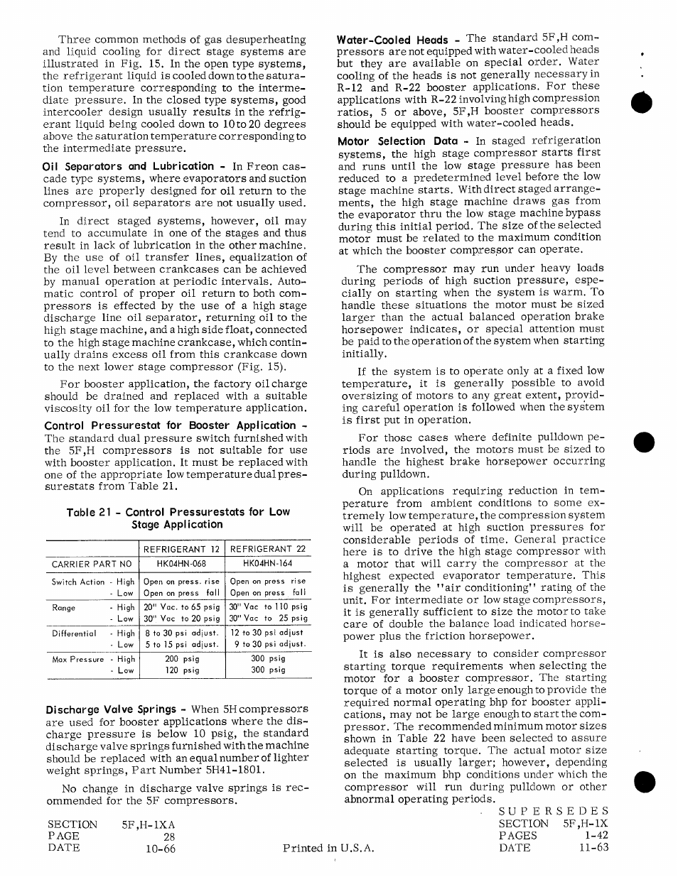 Control pressurestat for booster application | Carrier 5H User Manual | Page 28 / 32