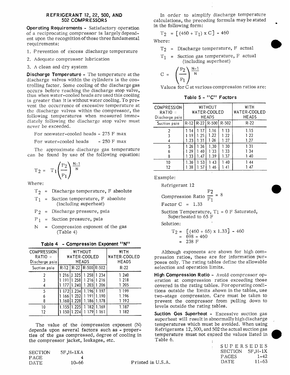 Refrigerant 12, 22, 500, and 502 compressors | Carrier 5H User Manual | Page 4 / 32