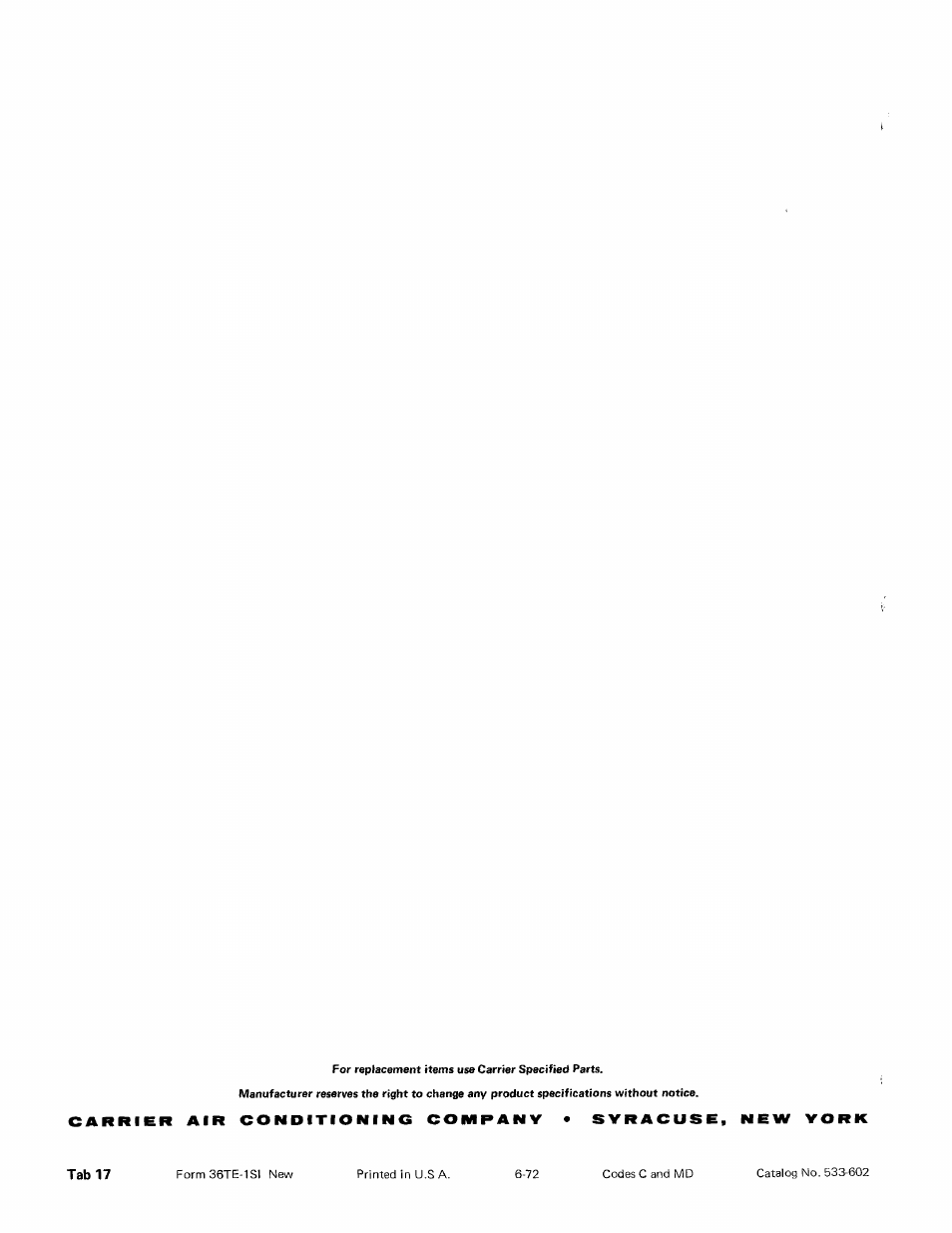 Carrier WEATHERMASTER 36TE User Manual | Page 4 / 4