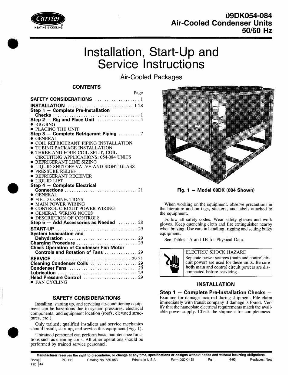 Carrier 09DK054-084 User Manual | 32 pages