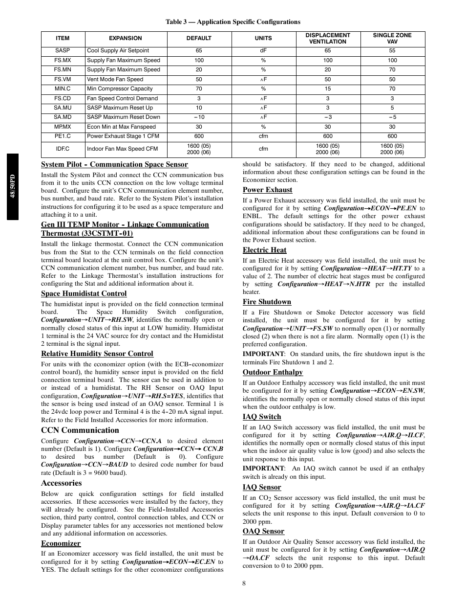 Ccn communication, Accessories | Carrier 48/50PD05 User Manual | Page 8 / 106