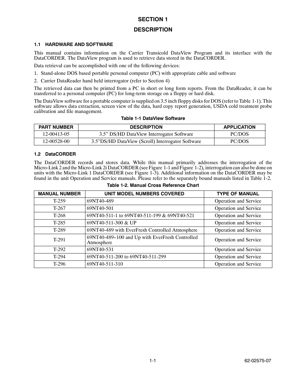 Carrier Container Refrigeration Unit User Manual | Page 6 / 60