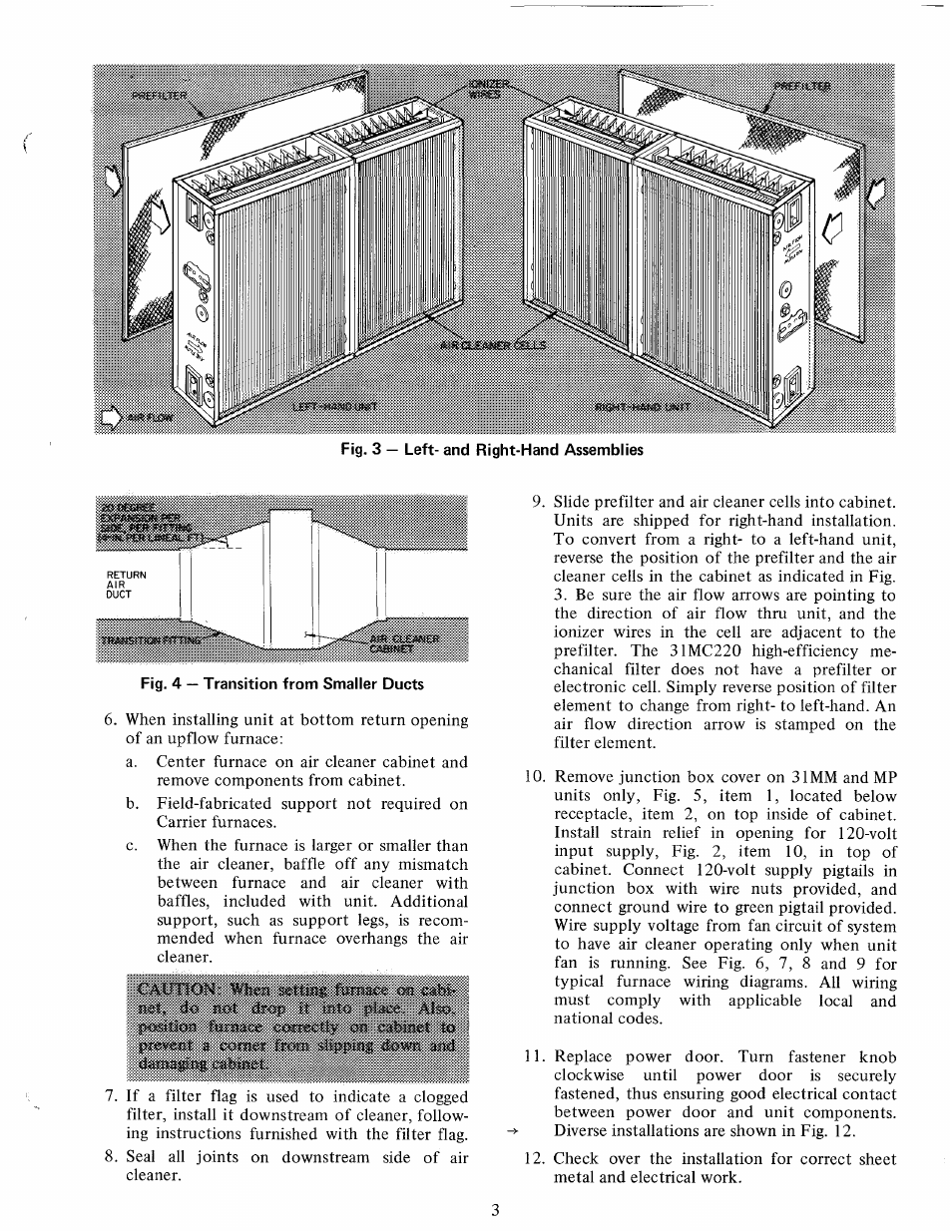 Fig. 4 — transition from smaller ducts | Carrier 31MC User Manual | Page 3 / 12
