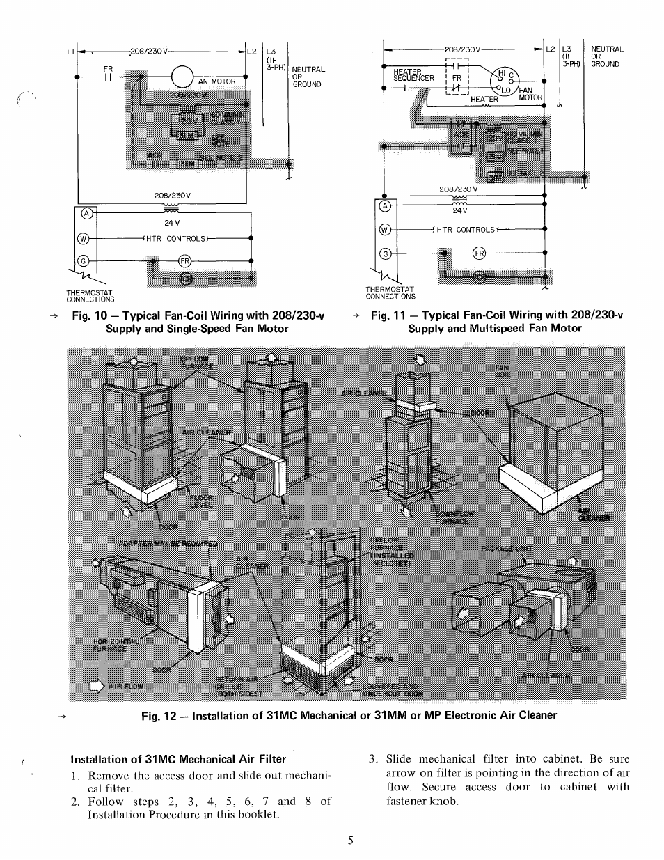 Installation of 31 mc mechanical air filter | Carrier 31MC User Manual | Page 5 / 12