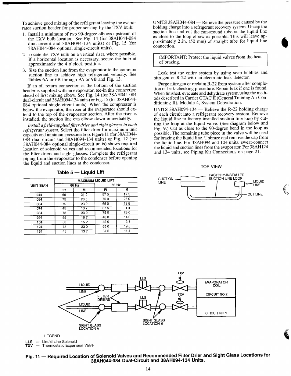 38ah044-084 dual-circuit and 38ah094-134 units, ~-r . -i | Carrier 38AH044-134 User Manual | Page 14 / 56