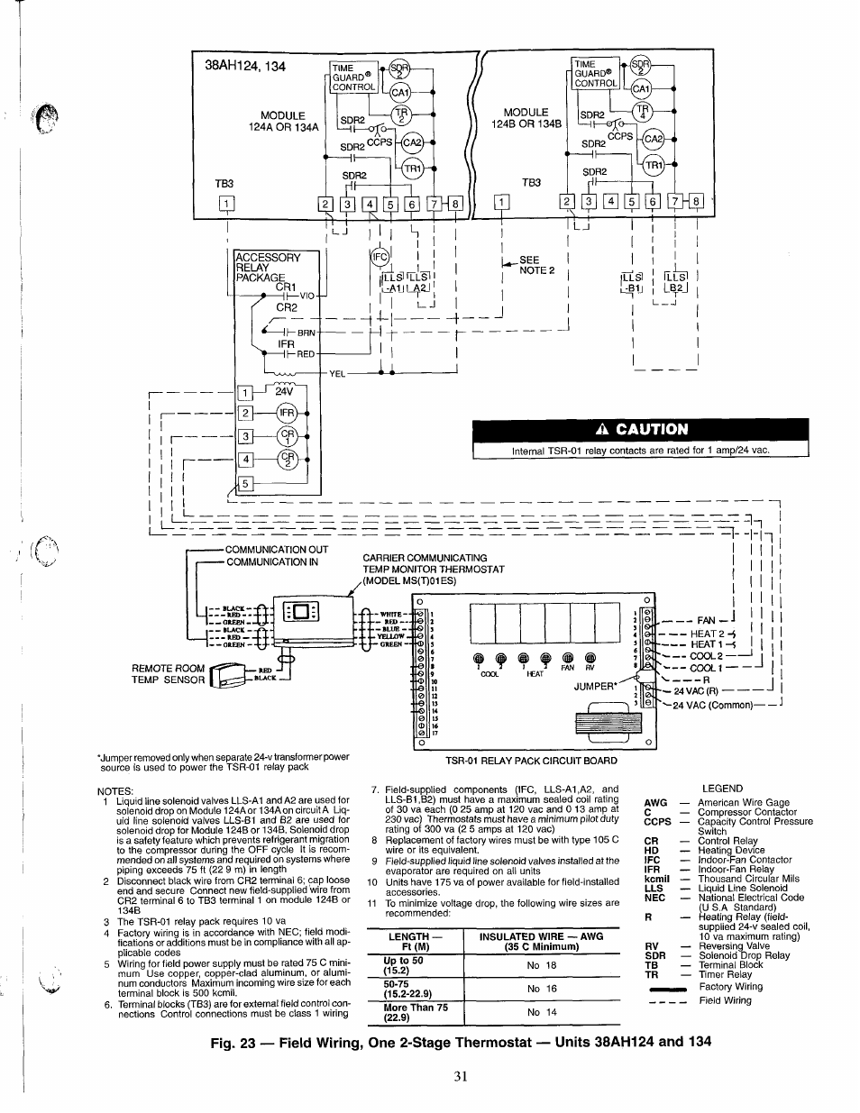 38ан124,134, A caution, Caution | Lb2j | Carrier 38AH044-134 User Manual | Page 31 / 56