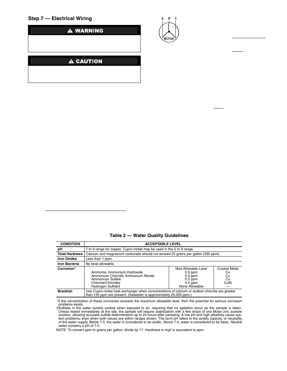 Step 7 — electrical wiring | Carrier 50RTG User Manual | Page 7 / 28