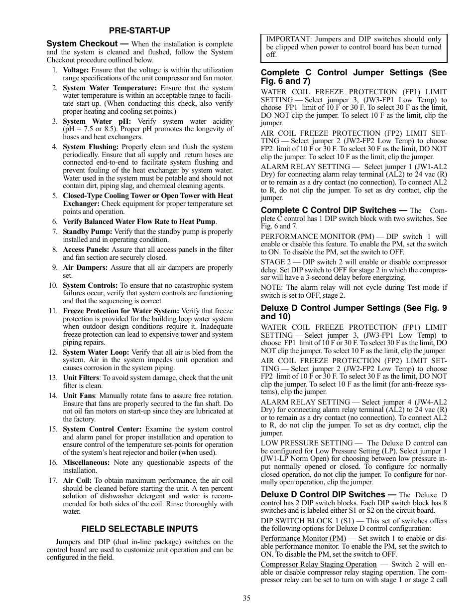 Carrier AQUAZONE 50RTP03-20 User Manual | Page 35 / 60