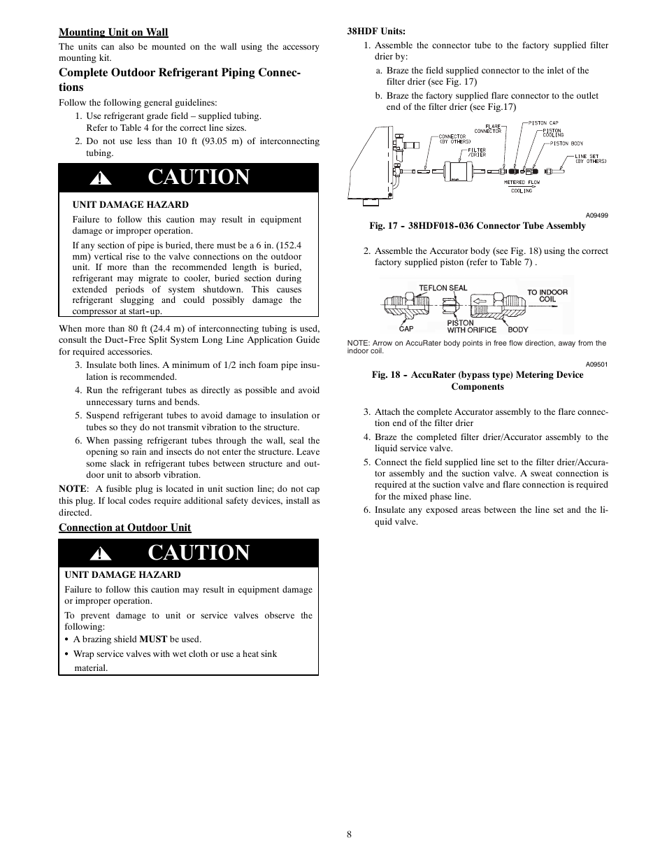Caution | Carrier 40QNQ User Manual | Page 8 / 24