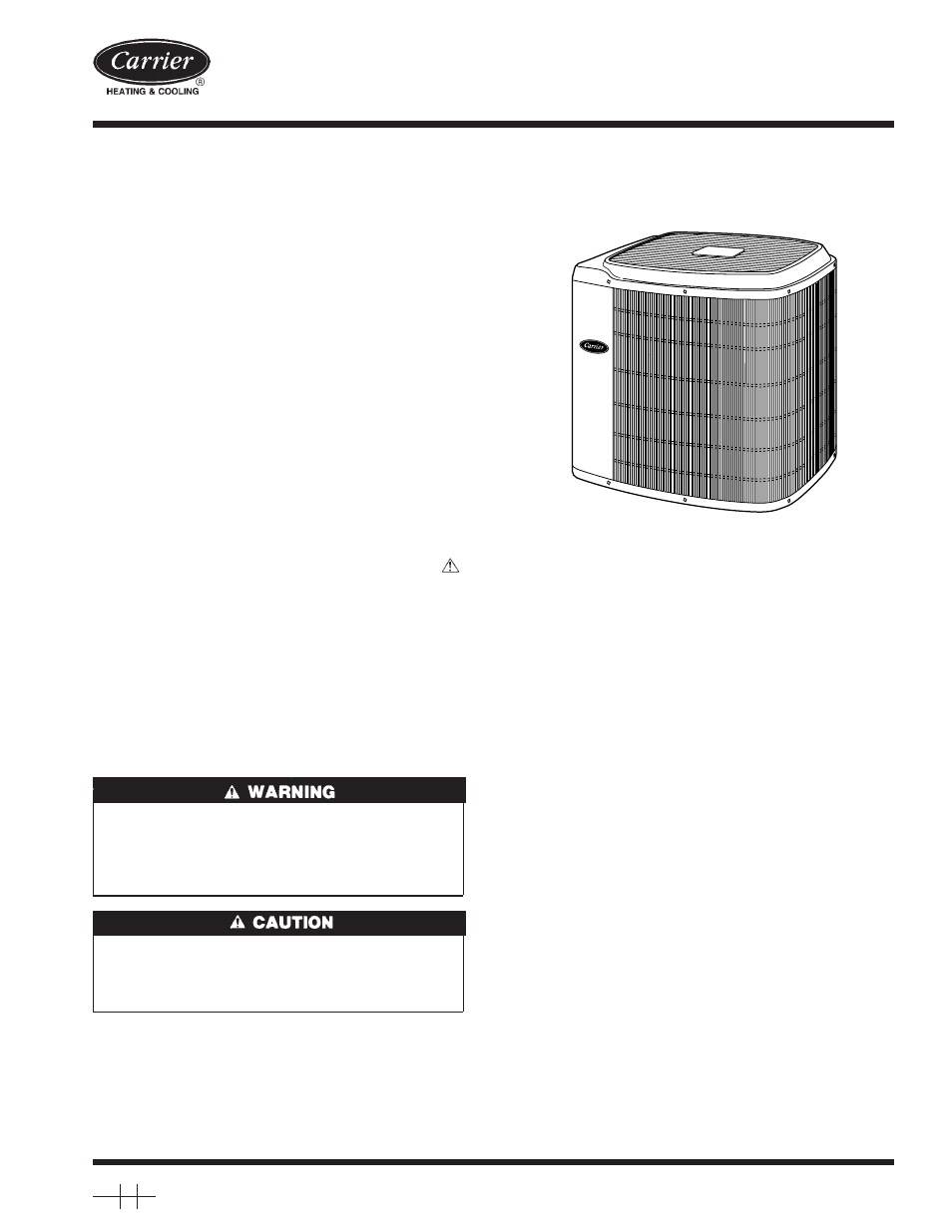Carrier WEATHERMAKERTM TWO-SPEED 38TDB User Manual | 16 pages