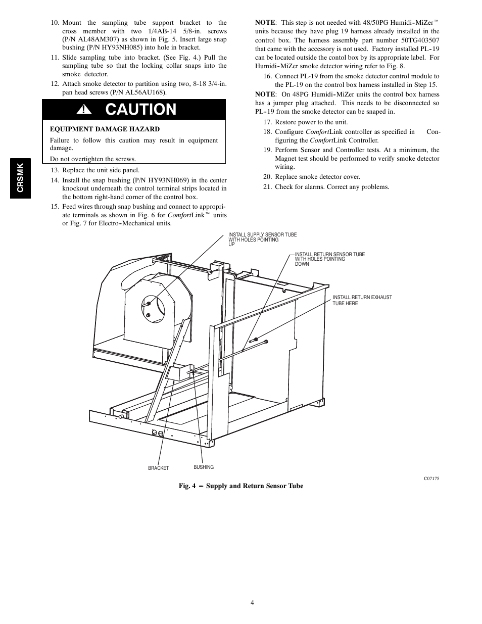 Caution | Carrier 48/50PG20-28 User Manual | Page 4 / 10