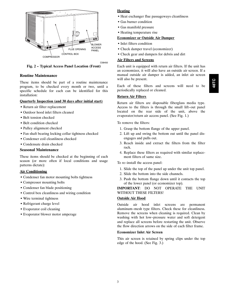Carrier 48TC*D08 User Manual | Page 3 / 98