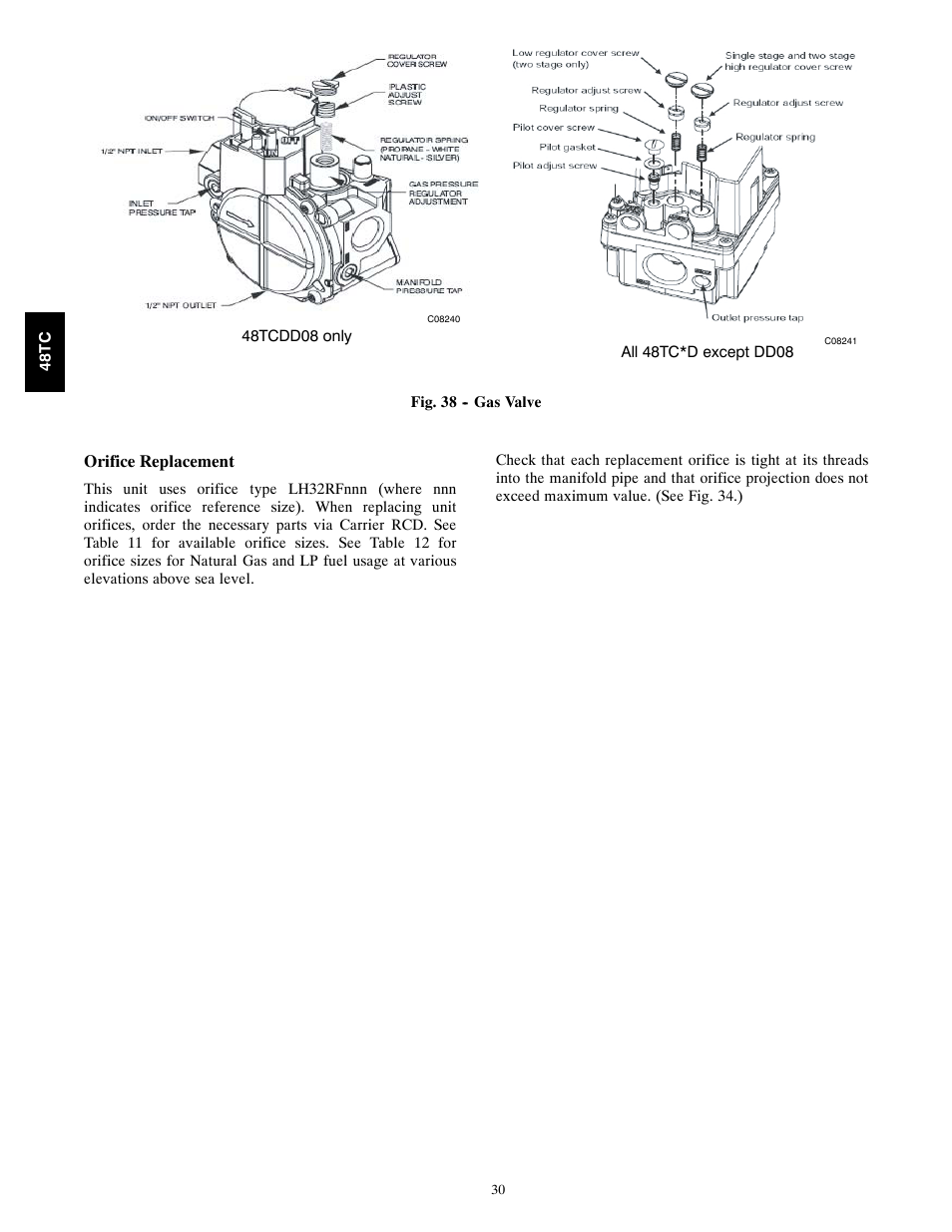Carrier 48TC*D08 User Manual | Page 30 / 98
