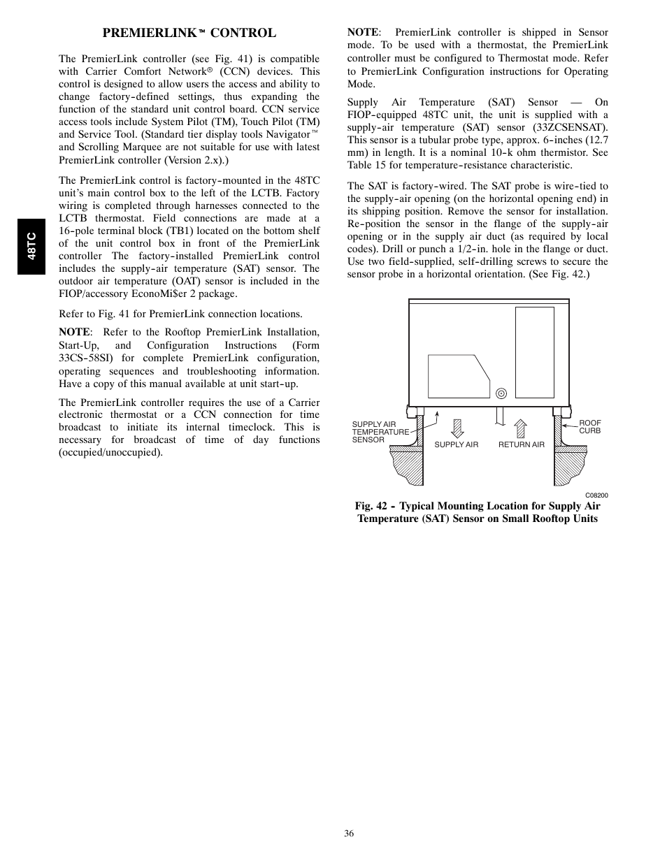 Carrier 48TC*D08 User Manual | Page 36 / 98