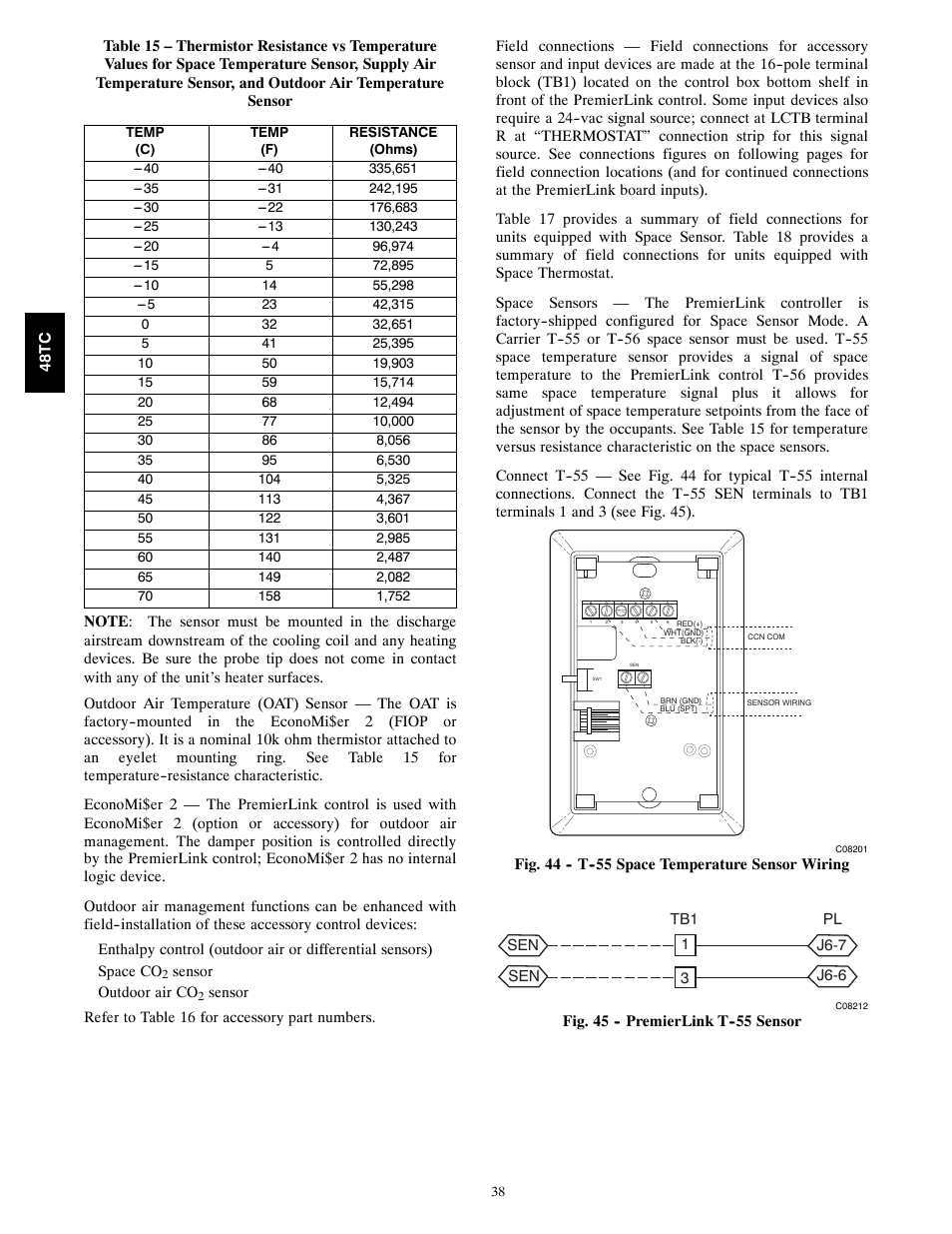 Carrier 48TC*D08 User Manual | Page 38 / 98