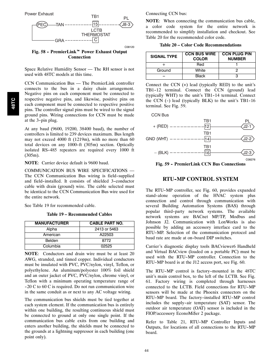 Rtu--mp control system | Carrier 48TC*D08 User Manual | Page 44 / 98