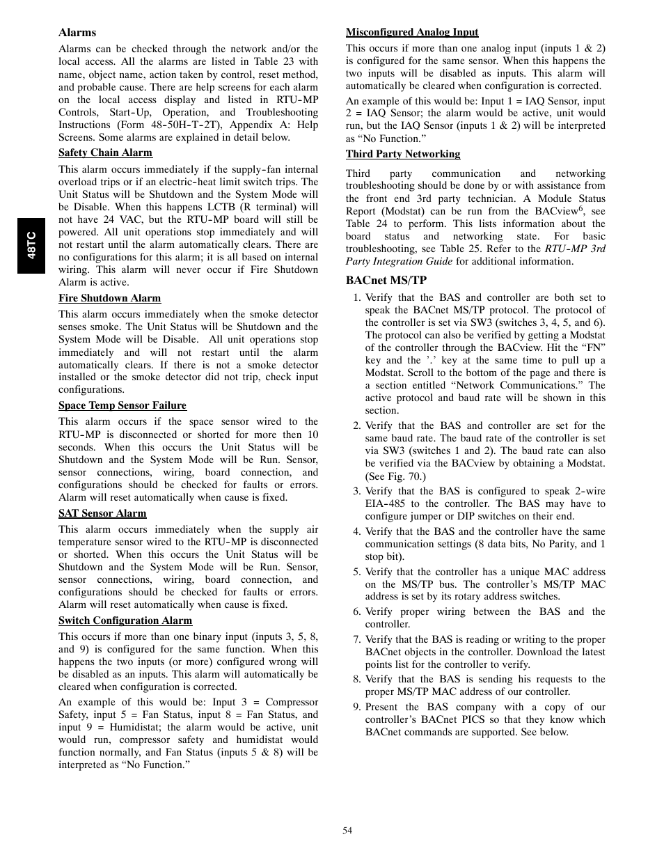 Carrier 48TC*D08 User Manual | Page 54 / 98