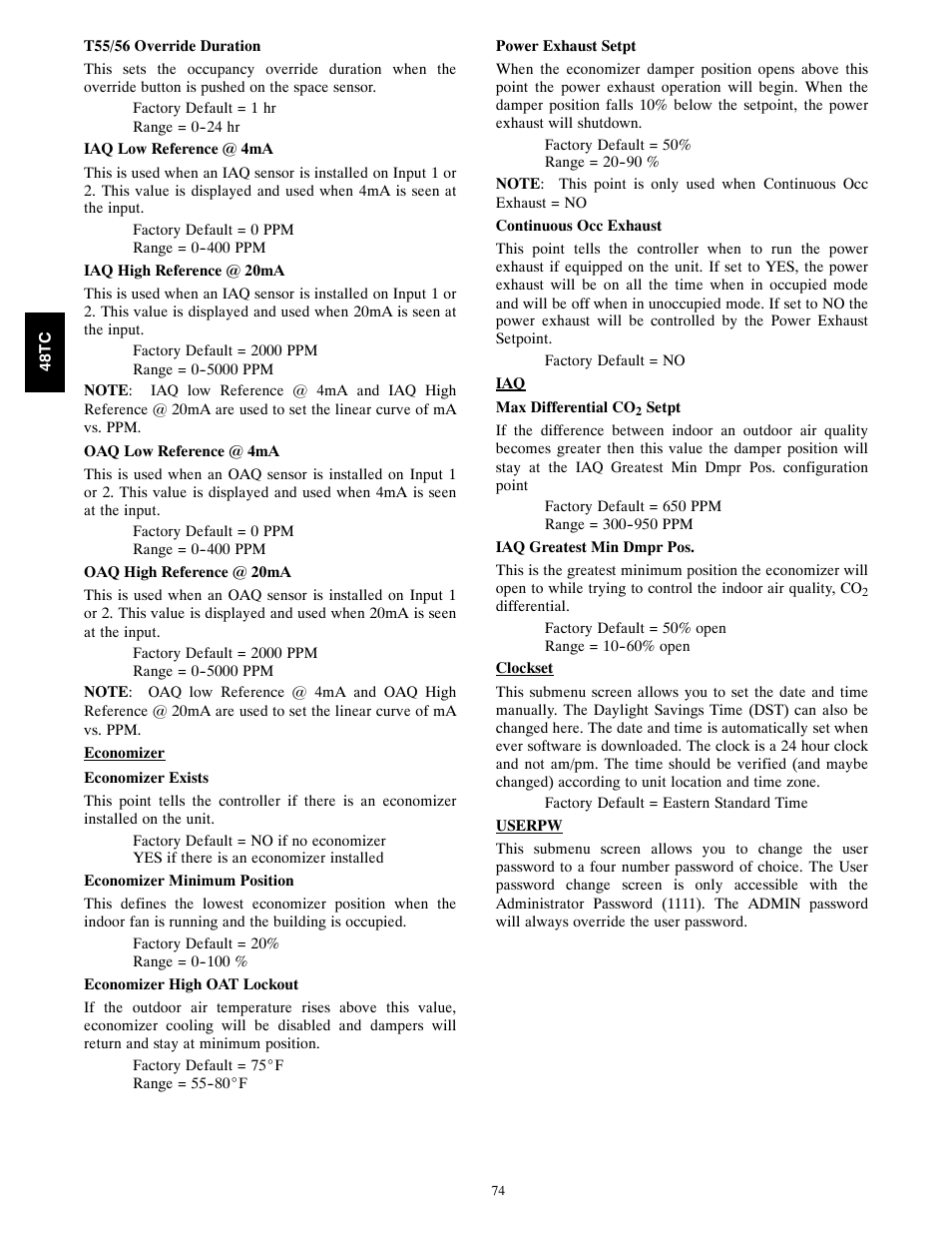 Carrier 48TC*D08 User Manual | Page 74 / 98