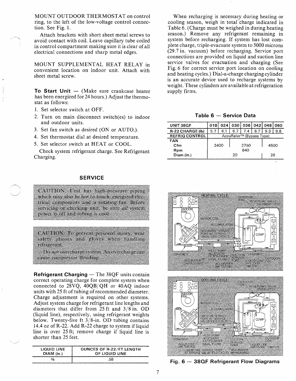 Service | Carrier 38QF User Manual | Page 7 / 18