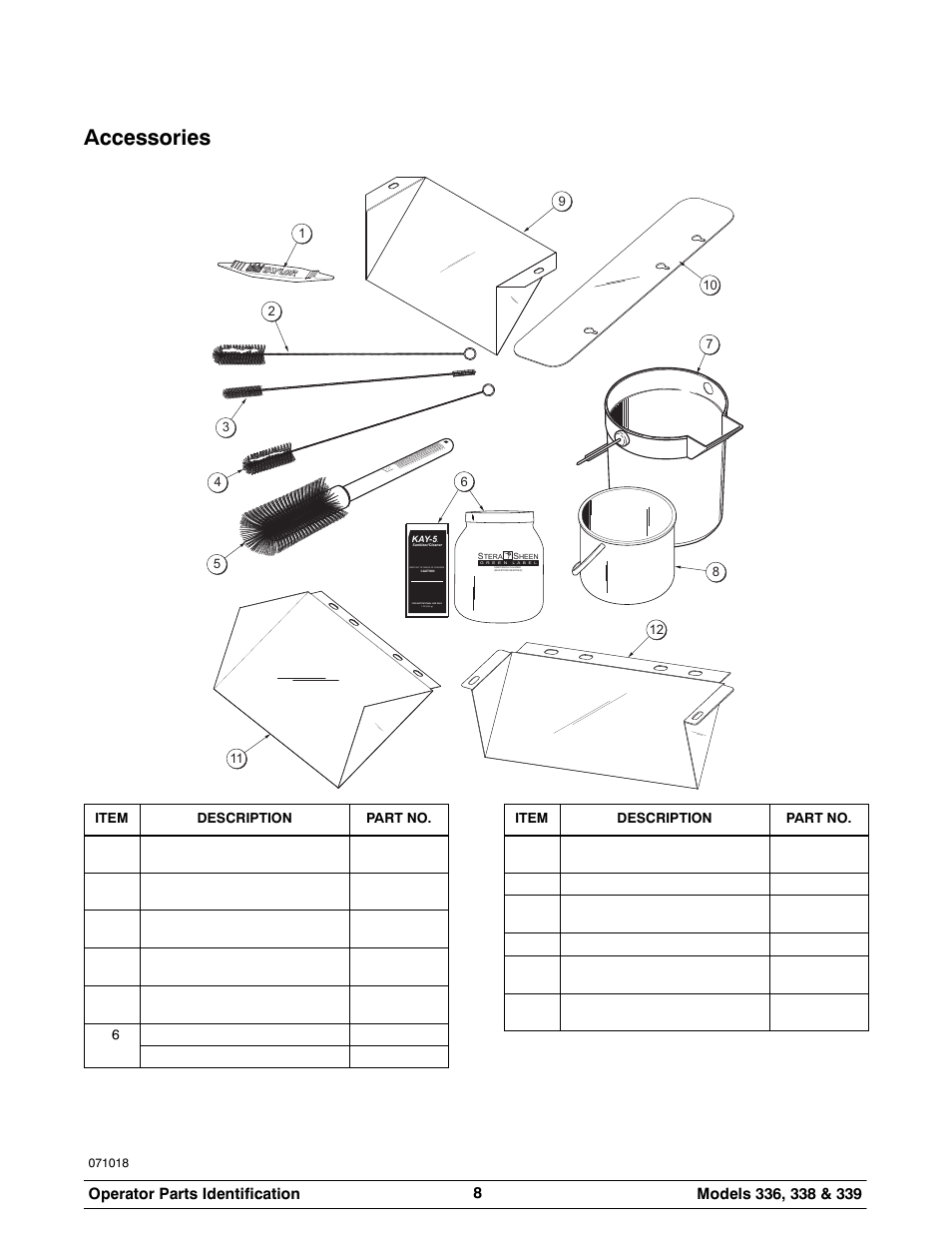 Accessories | Carrier 336 User Manual | Page 12 / 49