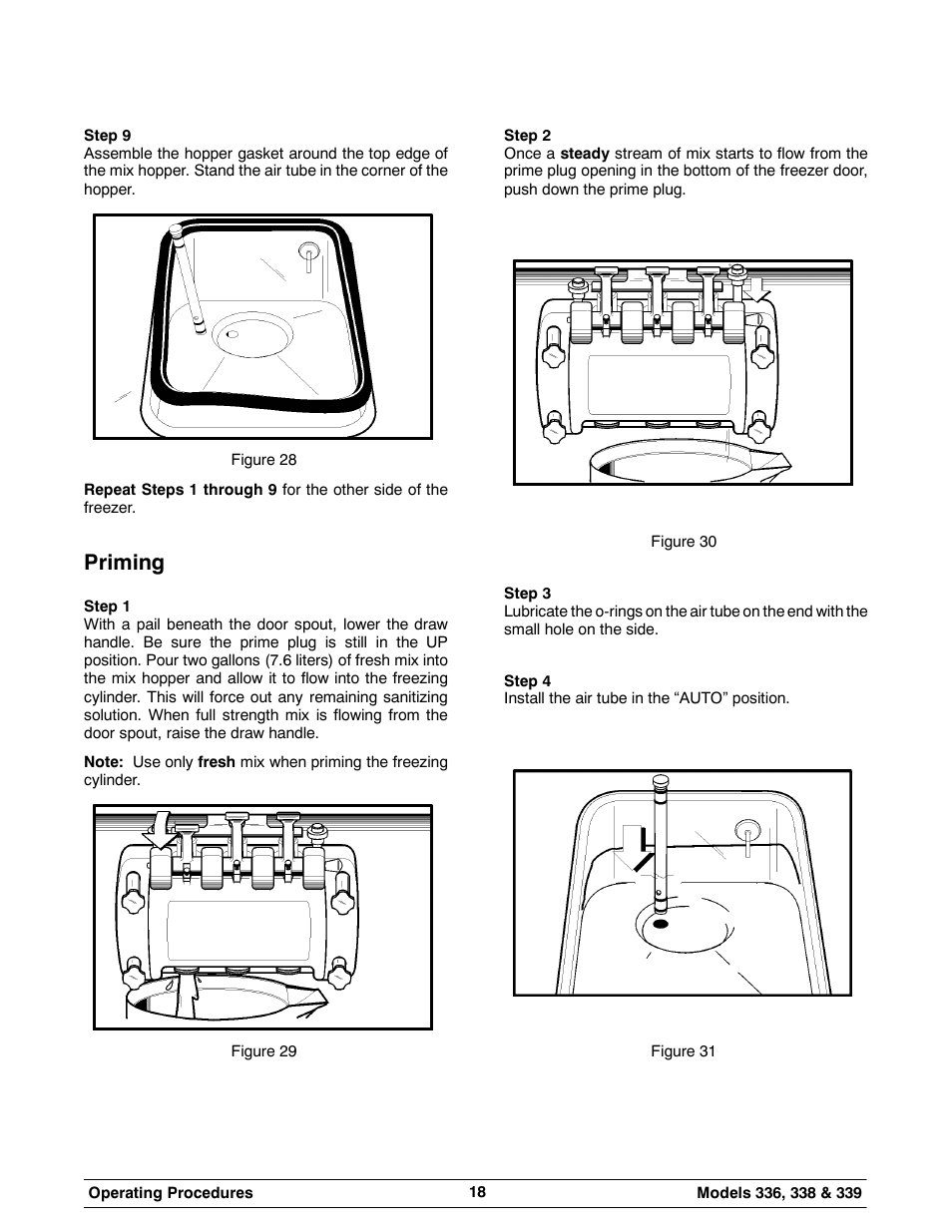 Priming | Carrier 336 User Manual | Page 22 / 49