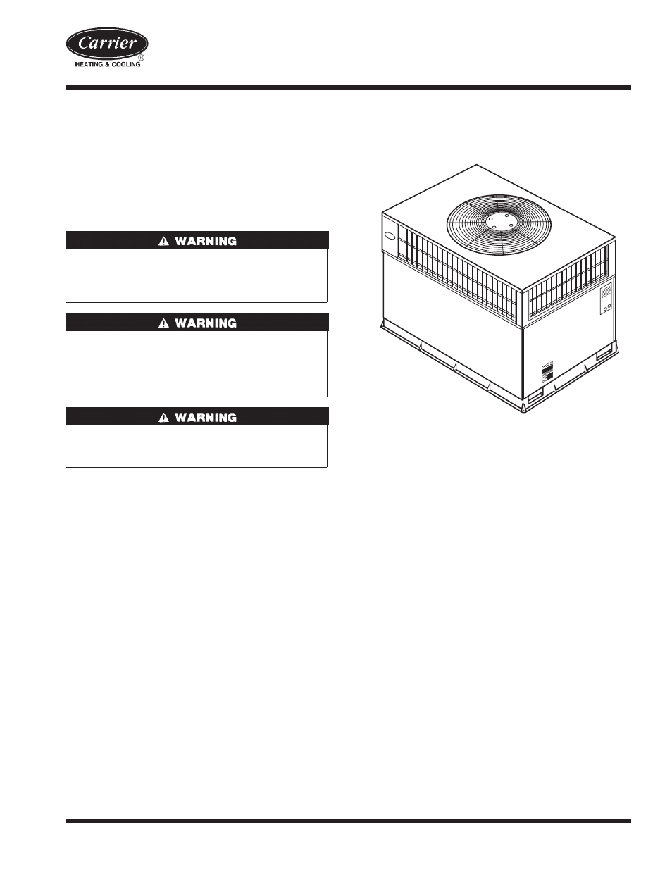 Carrier 50GS User Manual | 4 pages