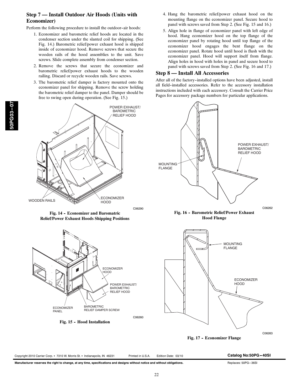Step 8 — install all accessories | Carrier 50PG03-07 User Manual | Page 22 / 22