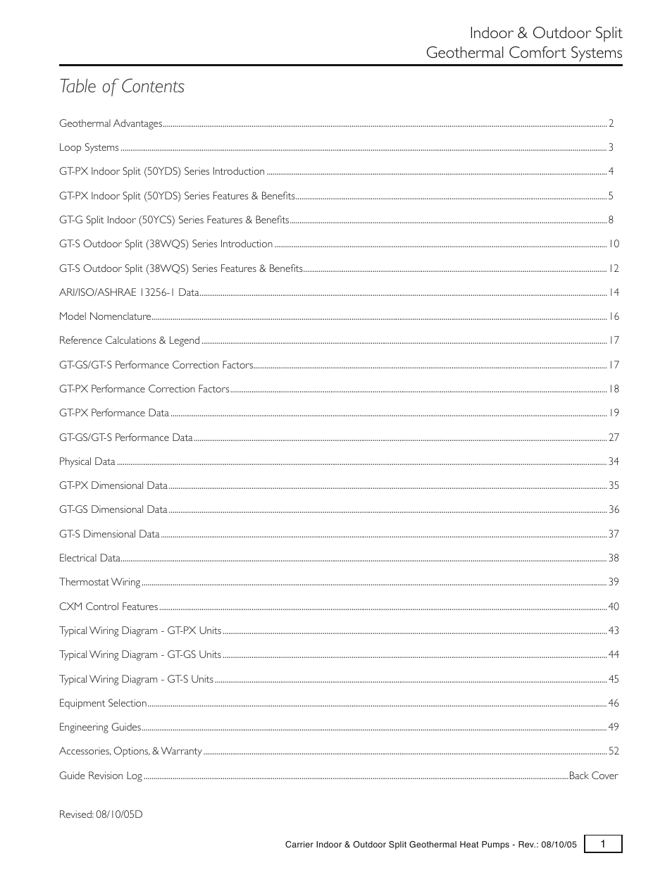Carrier GT-S User Manual | Page 3 / 56