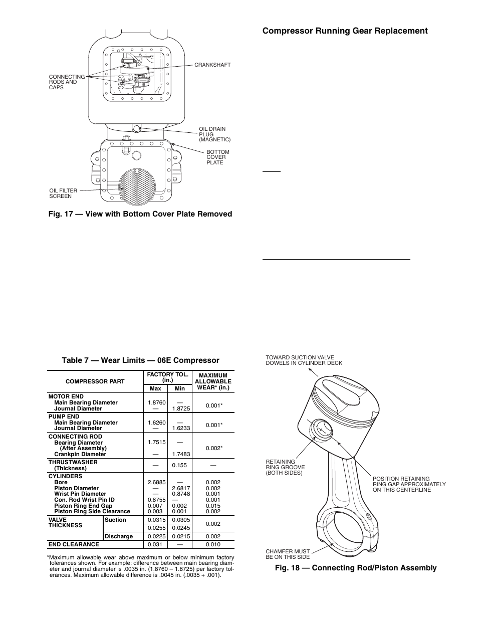 Compressor running gear replacement | Carrier Compressor and Condensing Unit User Manual | Page 15 / 20