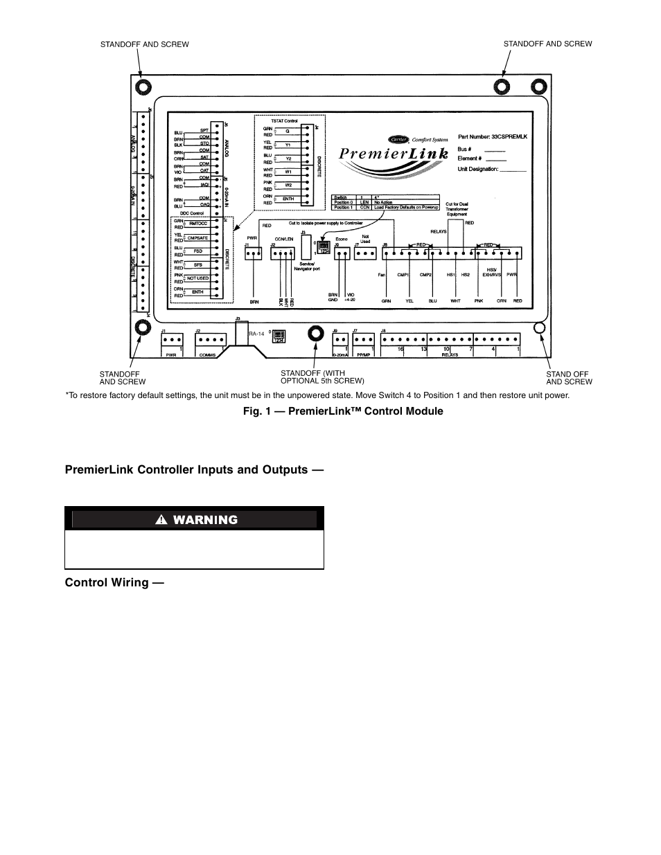 Carrier PREMIERLINK 33CSPREMLK User Manual | Page 3 / 44