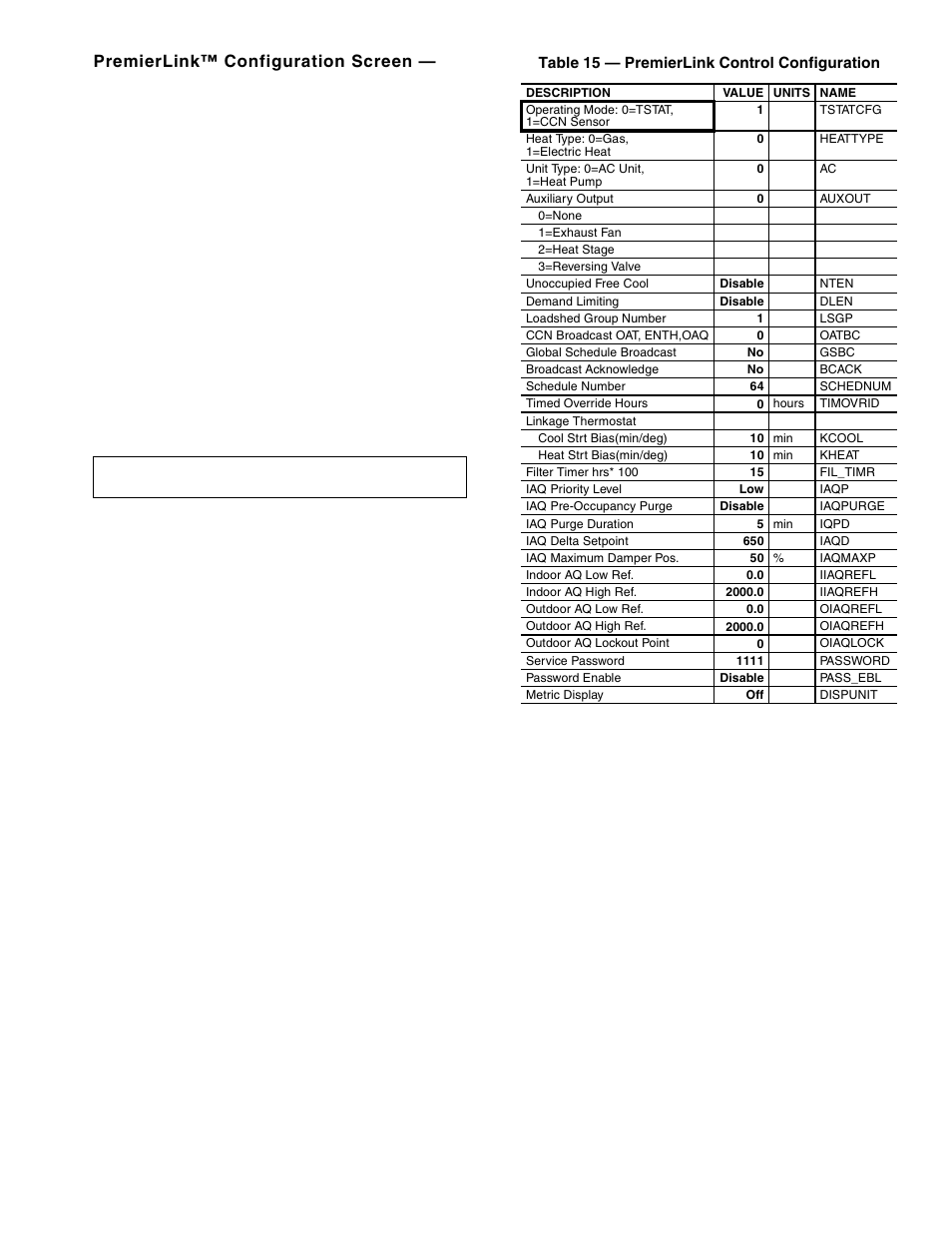 Premierlink™ configuration screen | Carrier PREMIERLINK 33CSPREMLK User Manual | Page 37 / 44