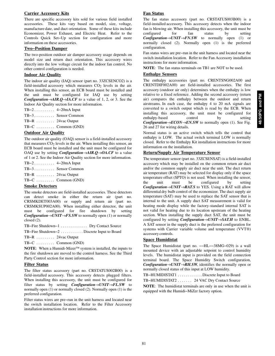 Carrier 48/50PM C16-28 User Manual | Page 81 / 188