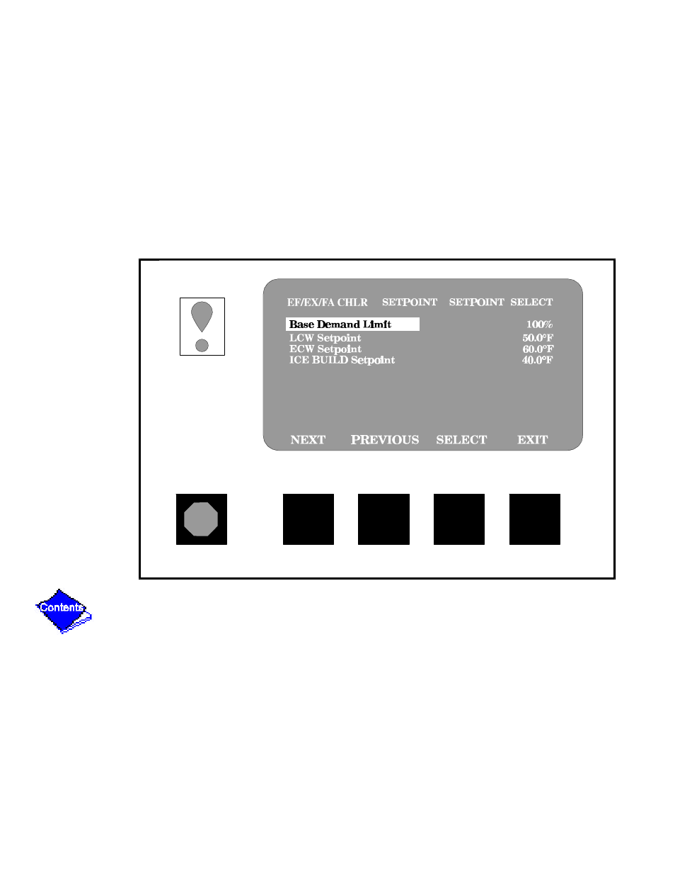 Figure 20 — example of set point screen, Figure 20 | Carrier 17/19EX User Manual | Page 373 / 437