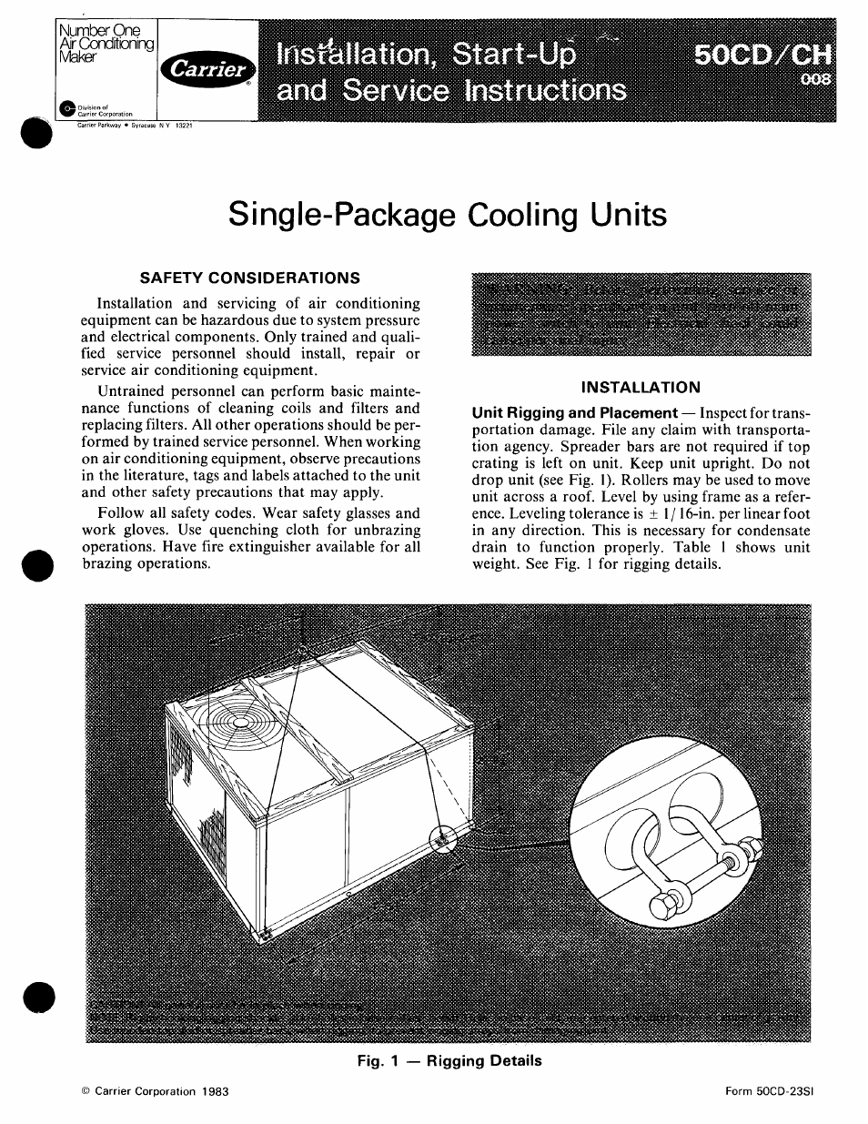 Carrier 50CD/CH User Manual | 16 pages