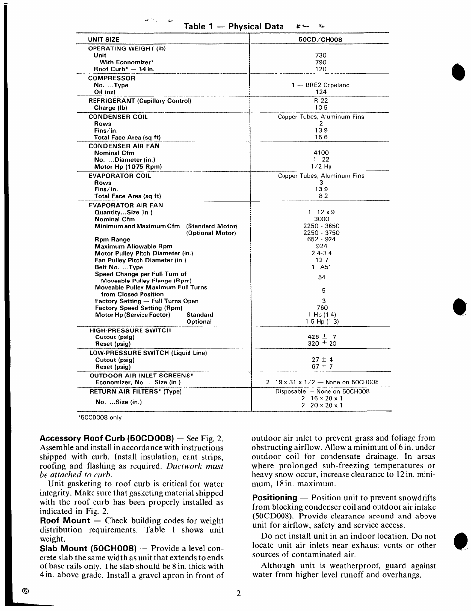 Carrier 50CD/CH User Manual | Page 2 / 16