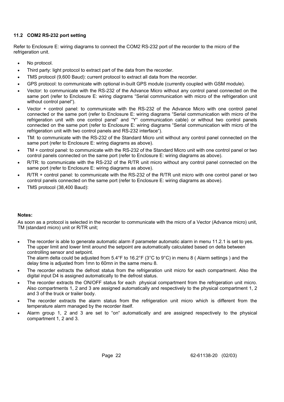 Carrier DATACOLD 500 T/R User Manual | Page 22 / 30