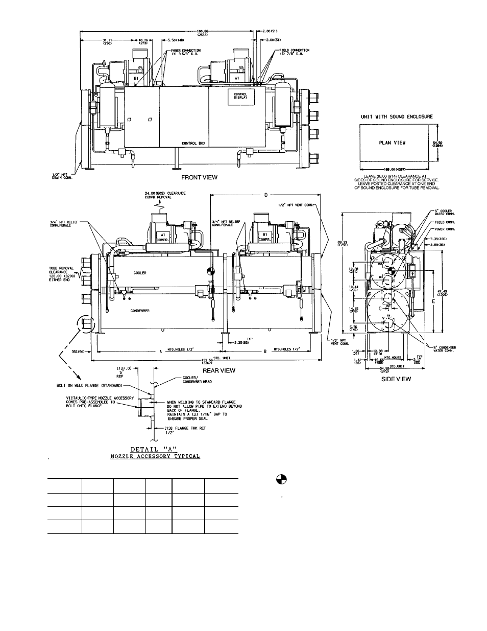 Carrier 30HXA,HXC076-186 Water-Cooled and Condenserless Chillers User Manual | Page 3 / 28