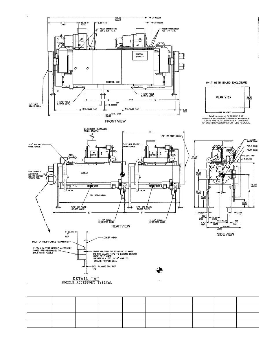 Carrier 30HXA,HXC076-186 Water-Cooled and Condenserless Chillers User Manual | Page 5 / 28