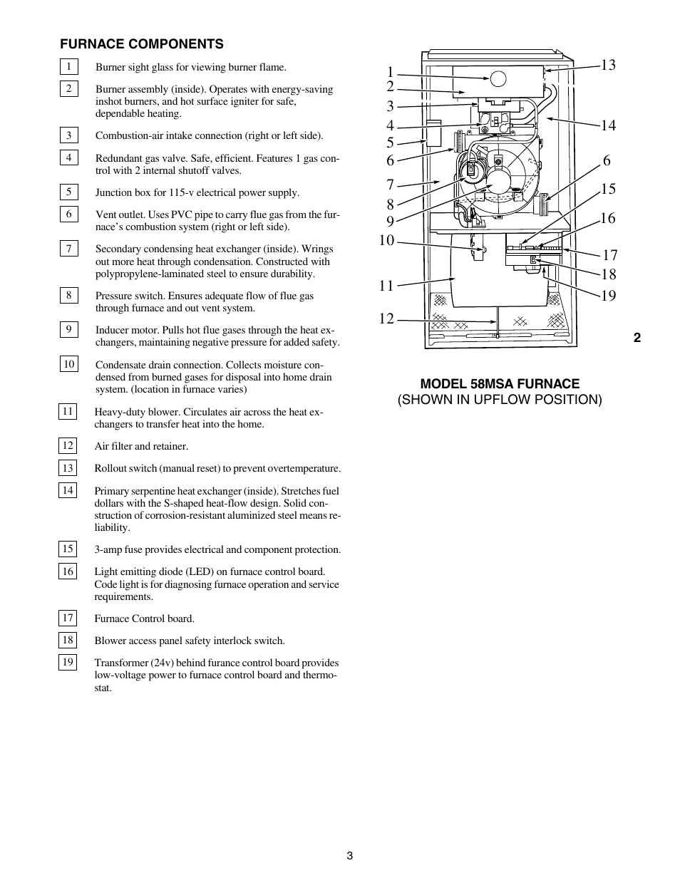 Carrier Gas 58MSA User Manual | Page 3 / 12