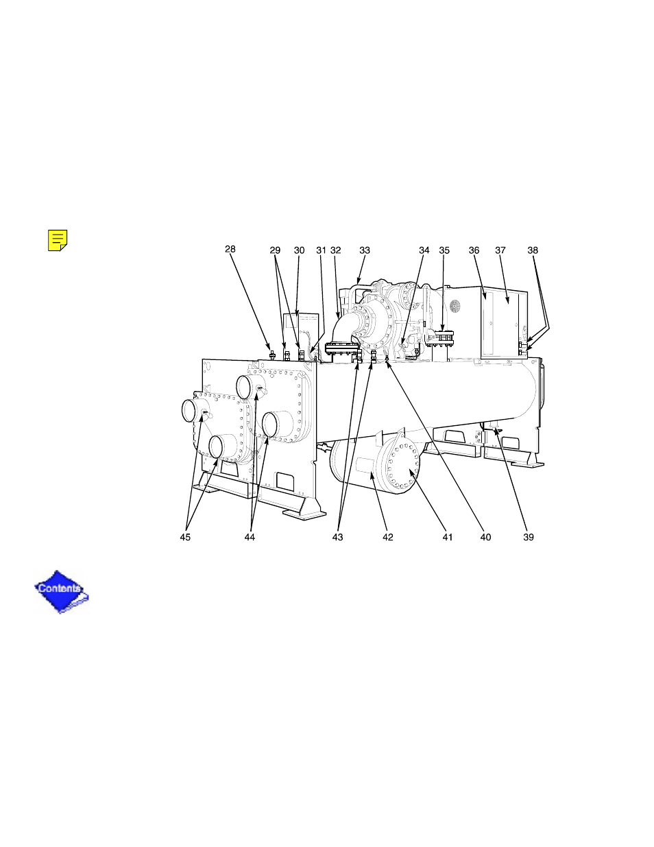 Rear view | Carrier 19XL User Manual | Page 319 / 392
