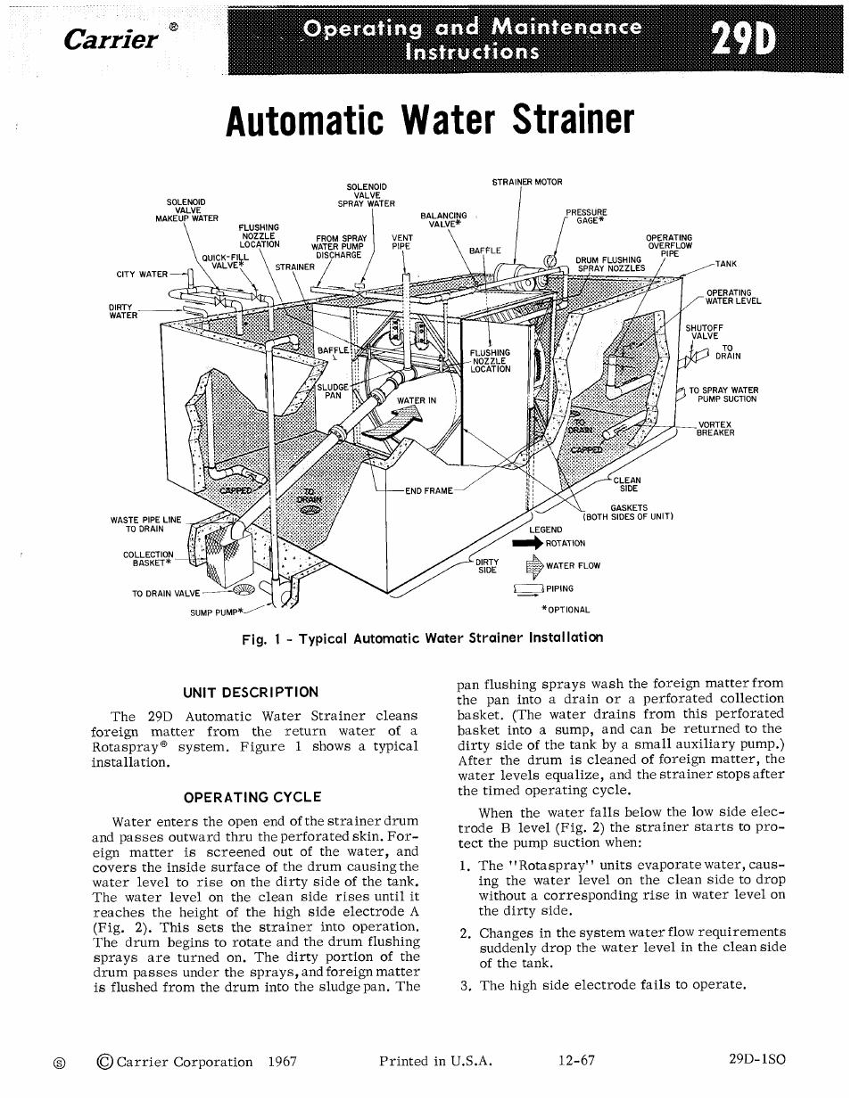 Carrier 29D User Manual | 4 pages