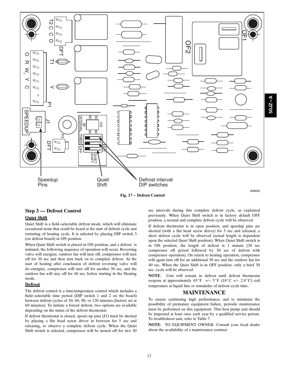 Maintenance | Carrier 50JZ-A User Manual | Page 17 / 24